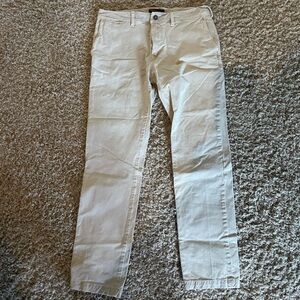 American Eagle Outfitters Cream Chinos